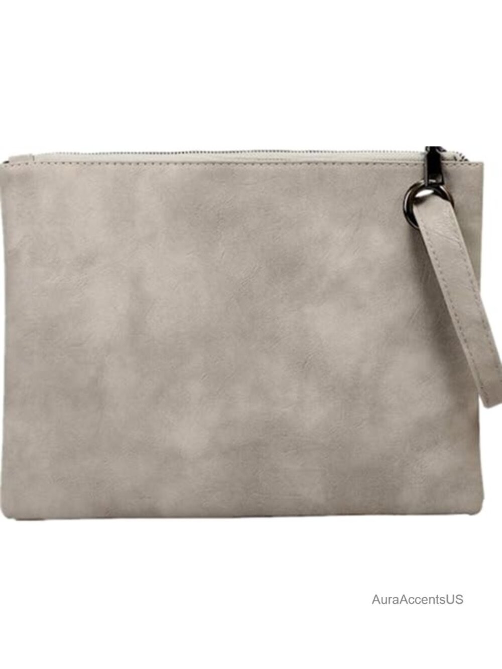Vegan PU Leather Envelope Clutch Wristlet Handbag for Women